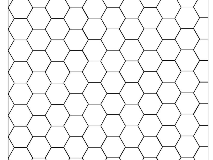 One Inch Hex Graph Paper Etsy