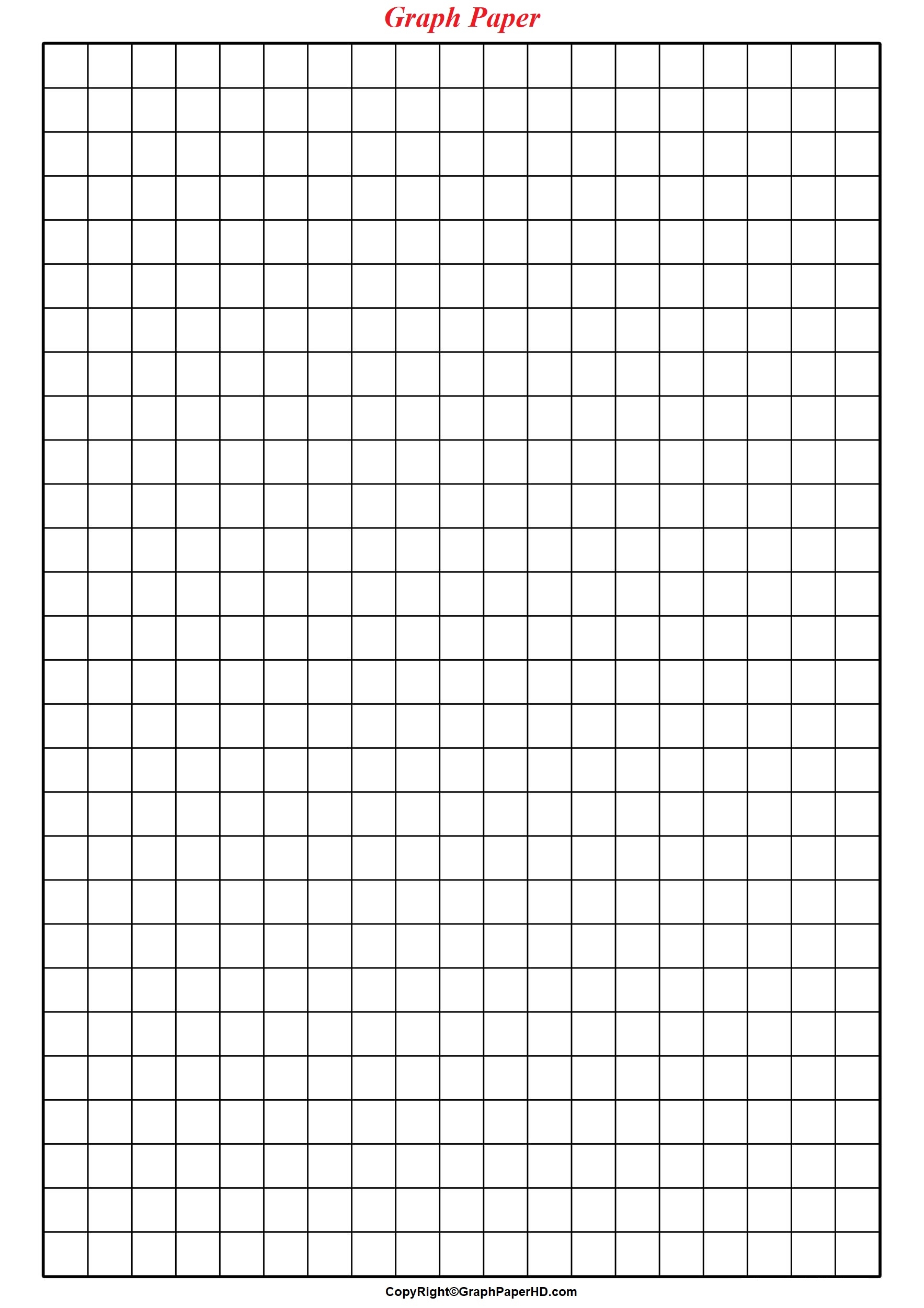 A4 Printable Graph Paper Full Sheet