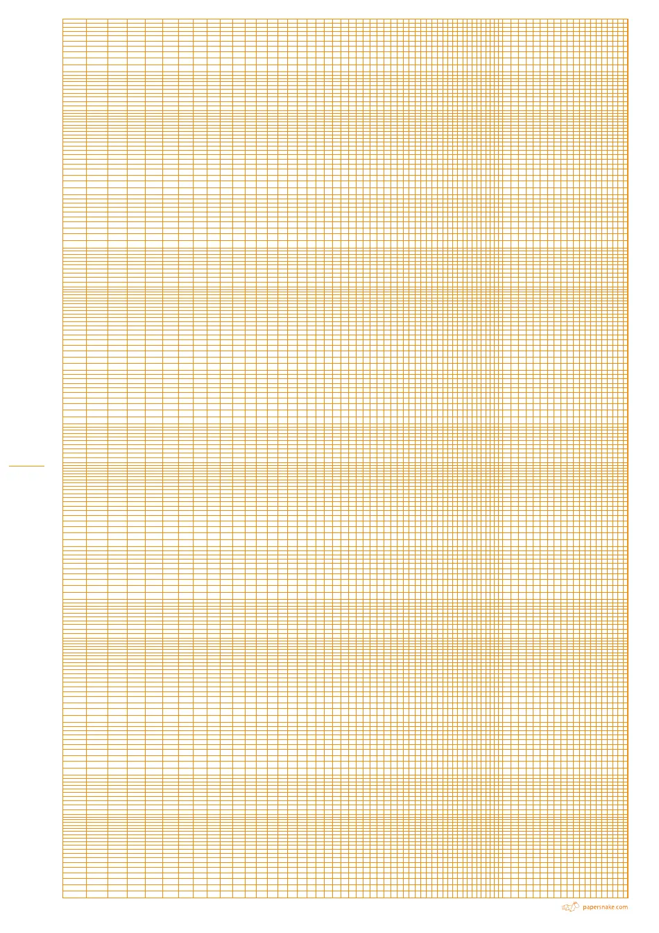 Orange Logarithmic Graph Paper Template 5 Decades Download Printable PDF Templateroller
