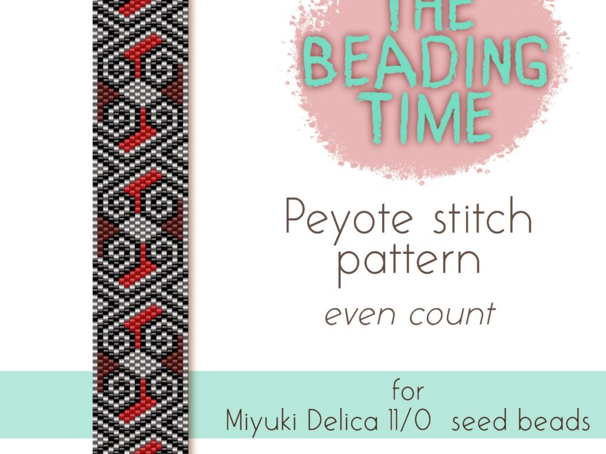 Oriental Luxury Peyote Stitch Pattern Even Count For Miyuki Delica Seed Beads 11 0 Etsy