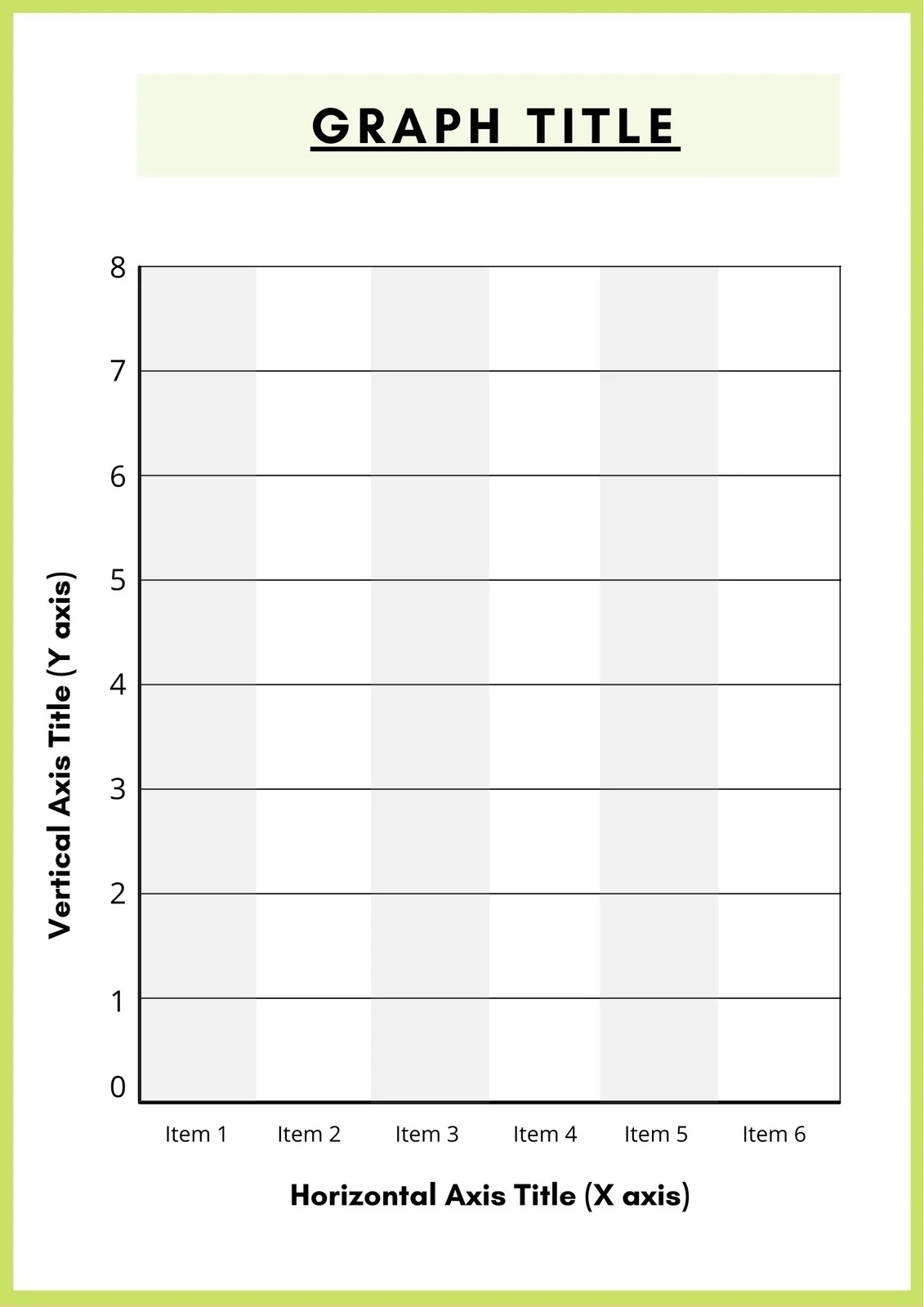 Blank Bar Graph Template For Kids