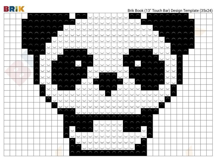 Panda Pixel Art BRIK