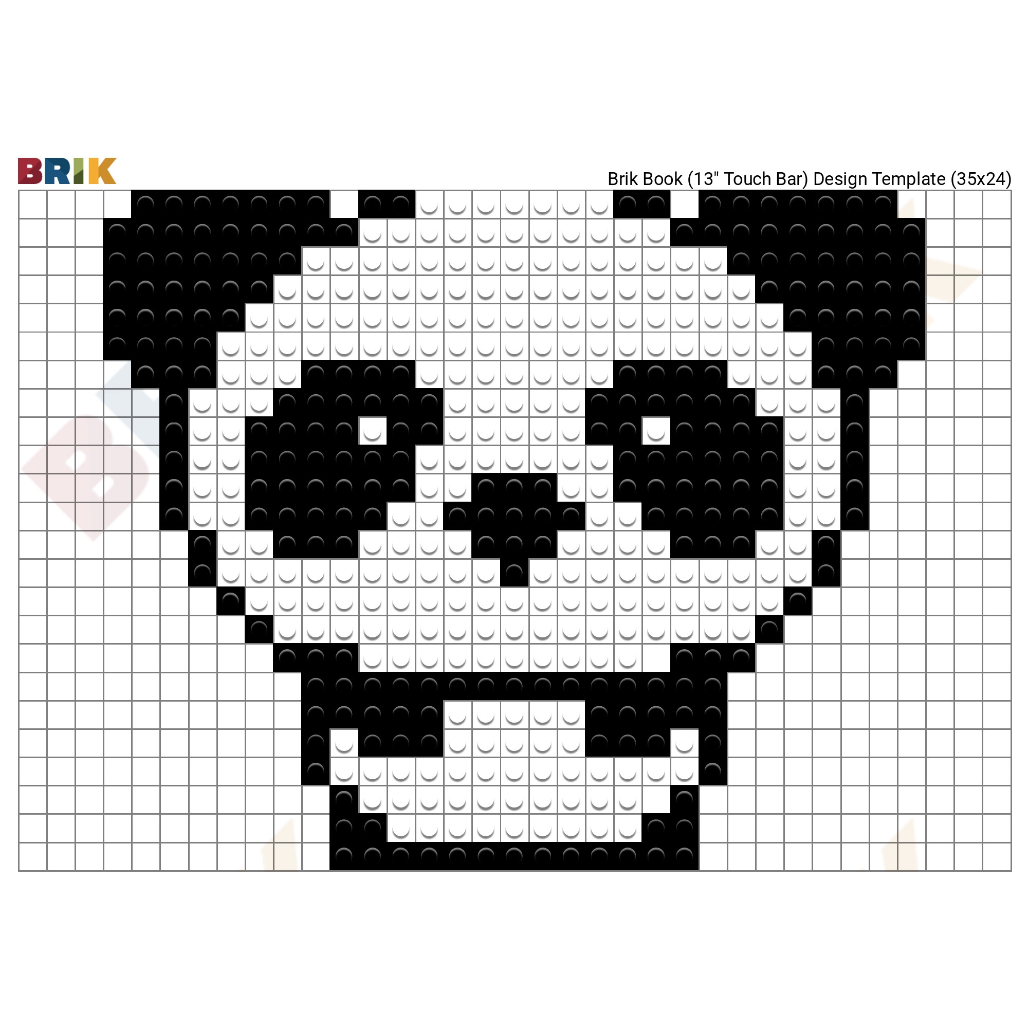 Panda Pixel Art BRIK