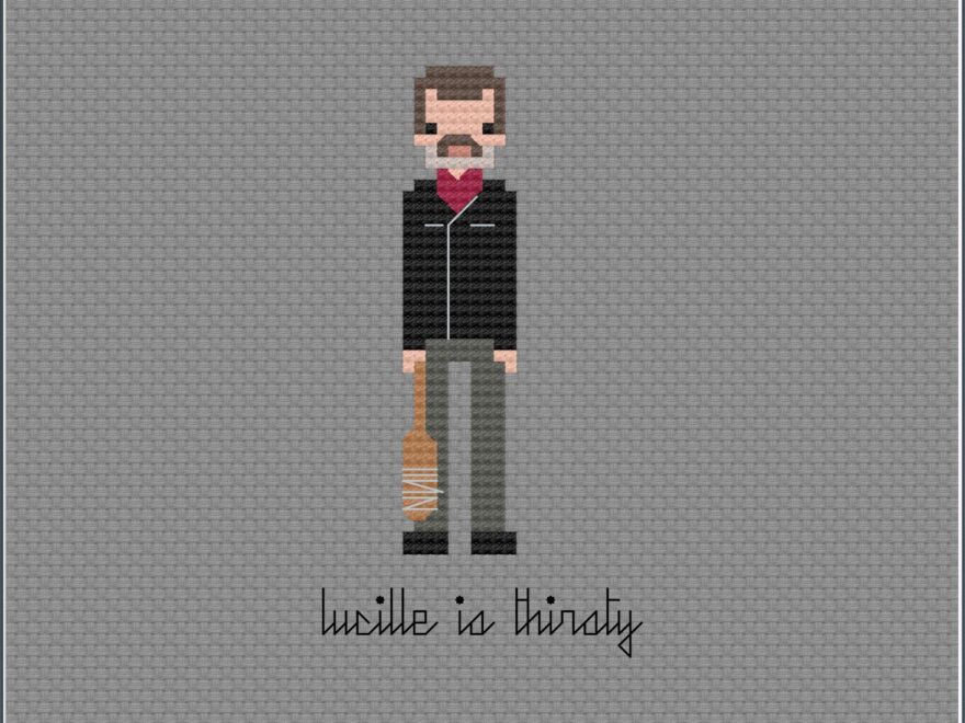 Parody Negan PDF Cross Stitch Pattern Etsy