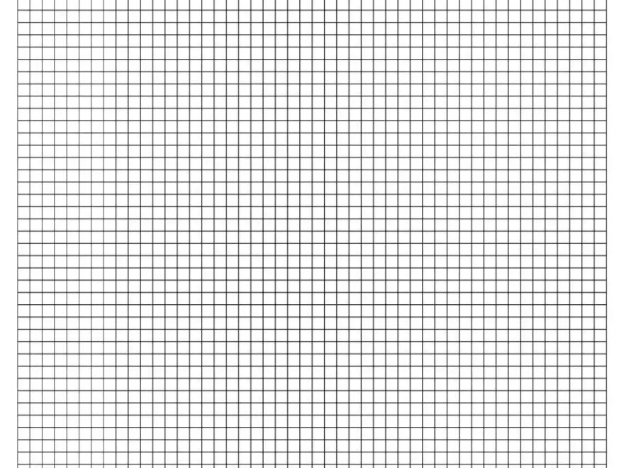 Perfectly Scaled And Precise Printable Graph Paper 1 6 Inch 6 Lines Per Inch Etsy