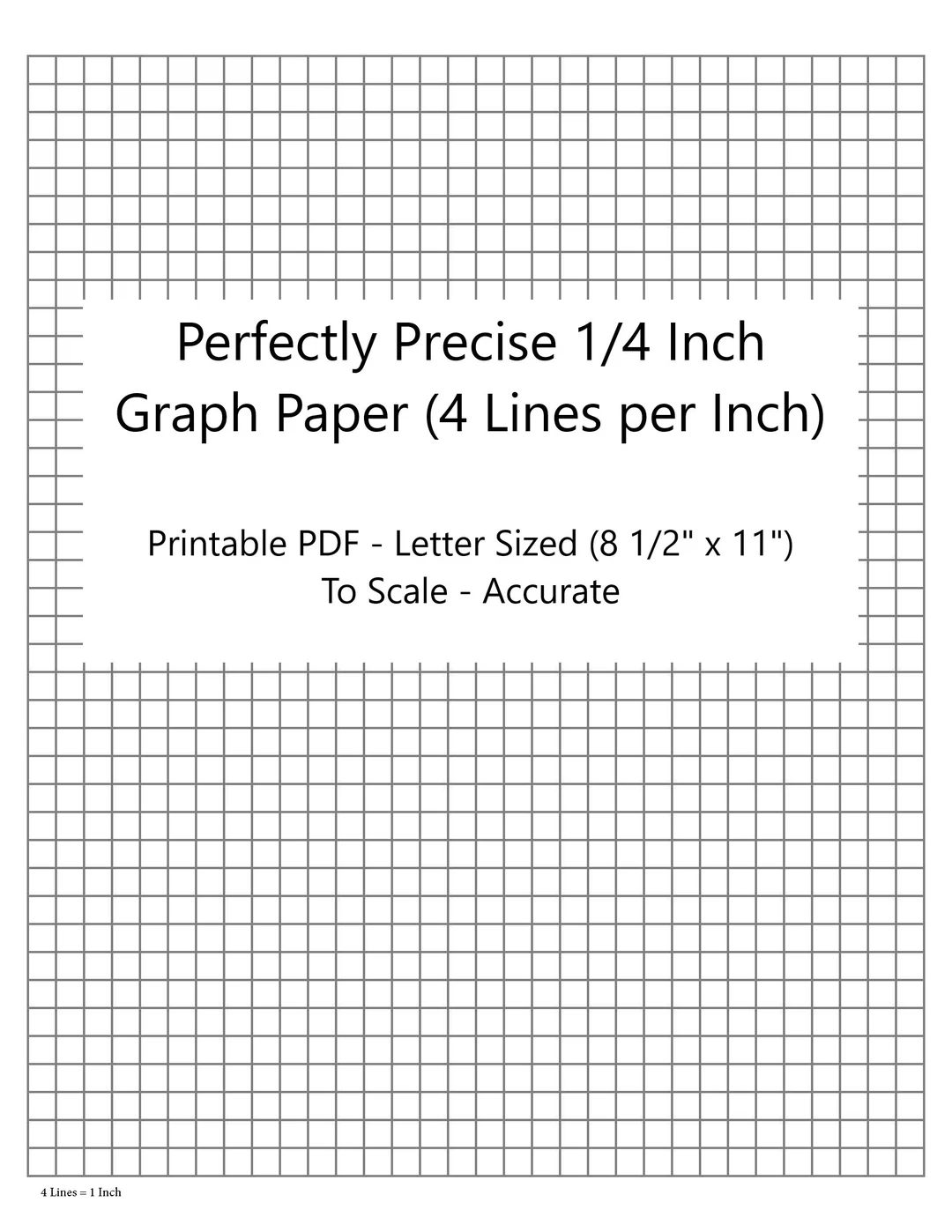 4 Square Per Inch Graph Paper Template Word