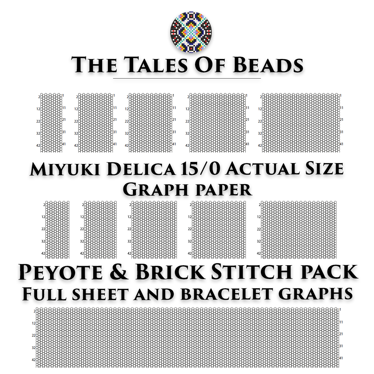 Peyote And Brick Stitch Graph Paper Miyuki Delica 15 0 Actual Size Seed Bead Graph Paper Crealandia Peyote And Brick Stitch Graph Paper Miyuki Delica 15 0 Actual Size Seed Bead Graph Paper Crealandia