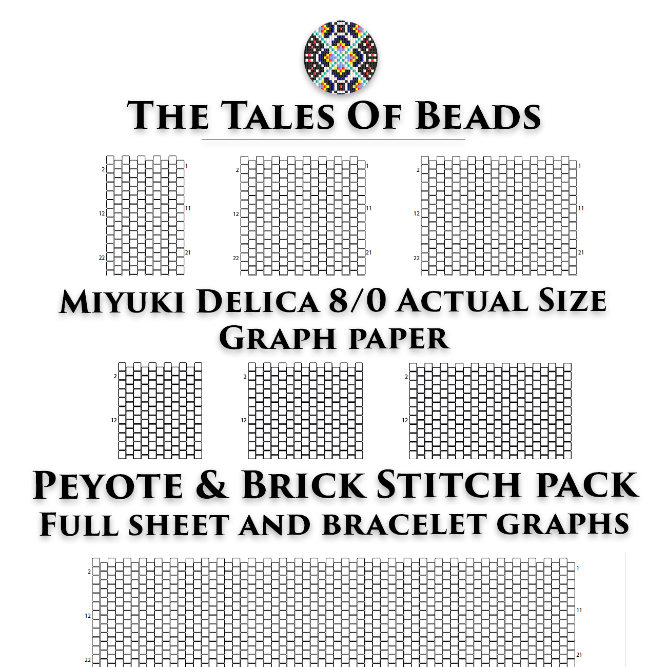Beading Graph Paper Free Printable Old-Style