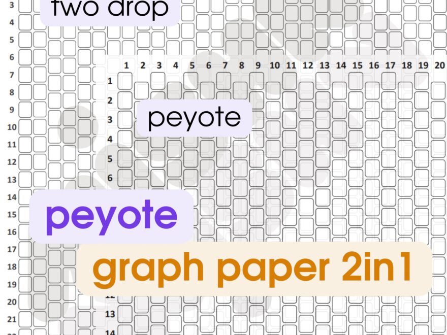Peyote And Two Drop Peyote Graph Paper 2in1 Etsy