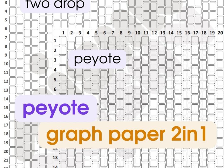 Peyote And Two Drop Peyote Graph Paper 2in1 Etsy