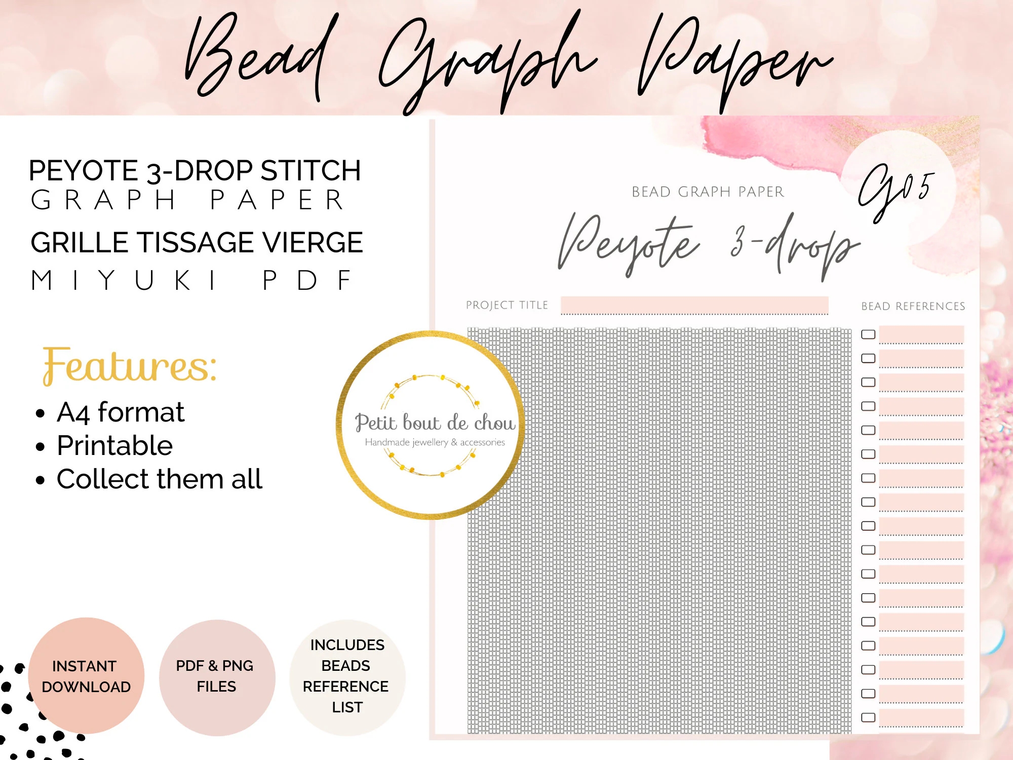 3 Bead Graph Paper 3 Bead Graph Paper