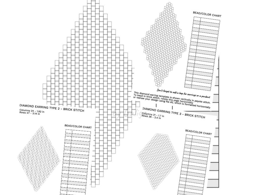 Peyote Blank Grid Etsy