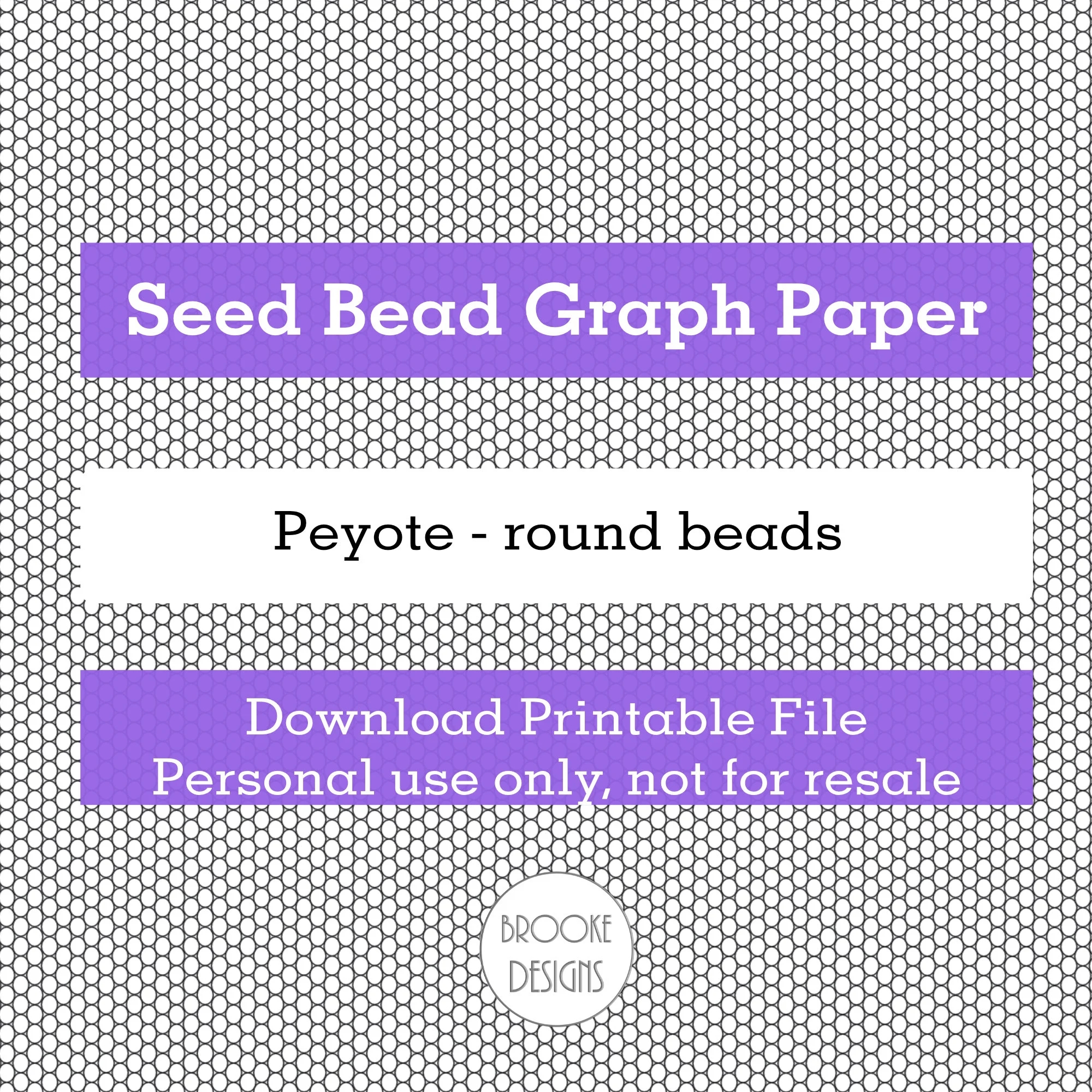 Peyote Seed Bead Graph Paper Etsy