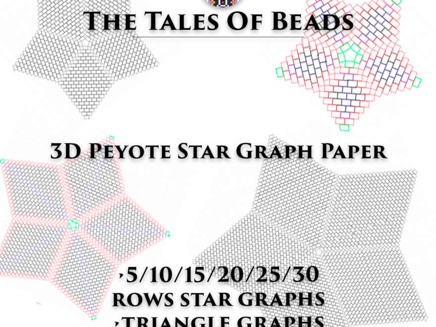 Peyote Star Graph Paper Beaded Stars Blank Graphs Seed Bead Graph Paper Crealandia