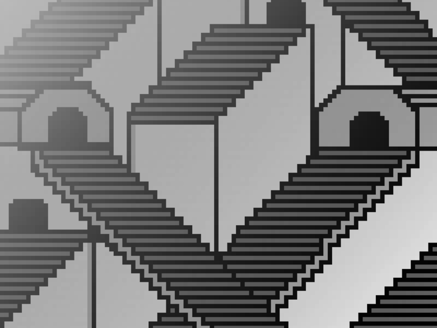Pixilart Escher Stairs By Reyvenjjj
