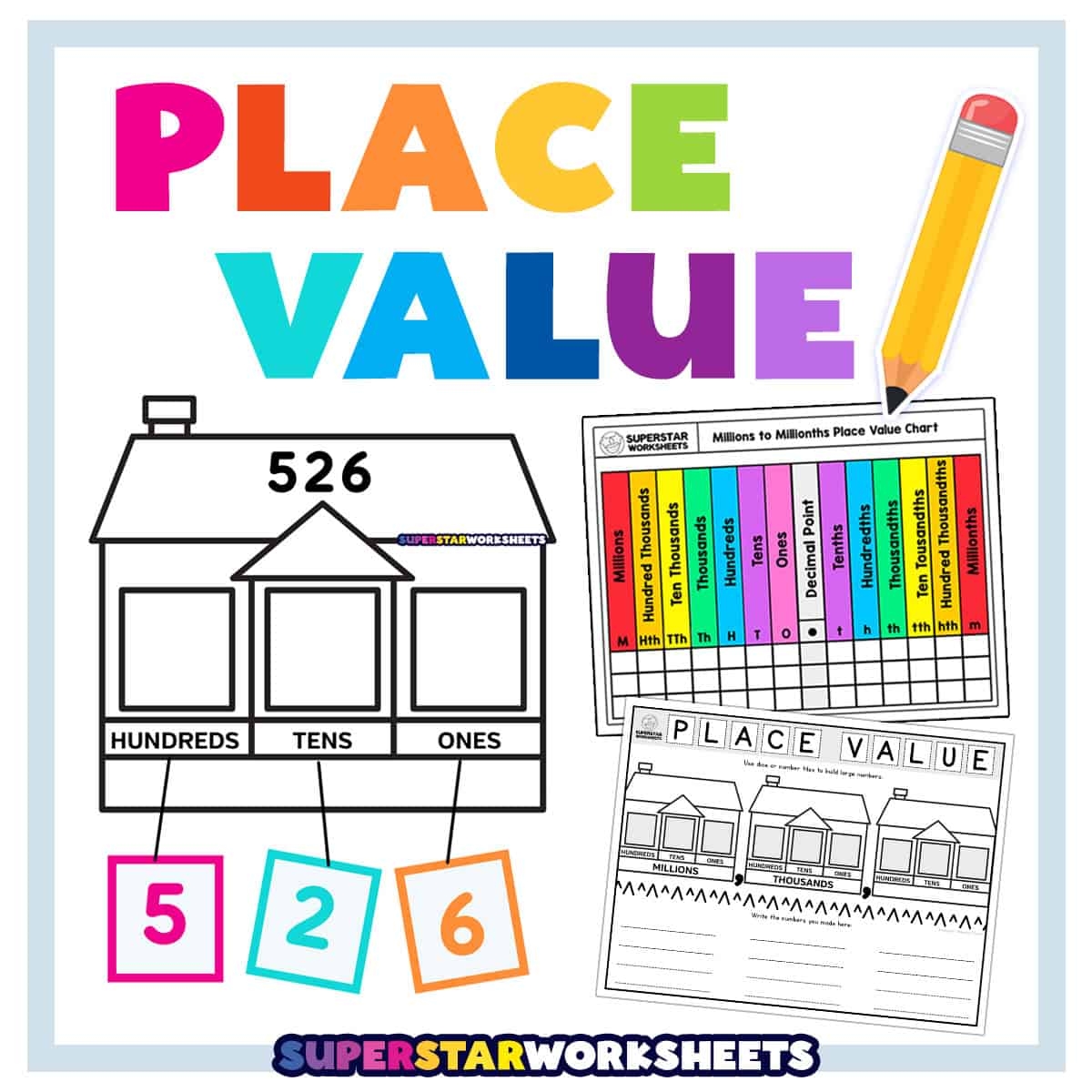 Place Value Superstar Worksheets