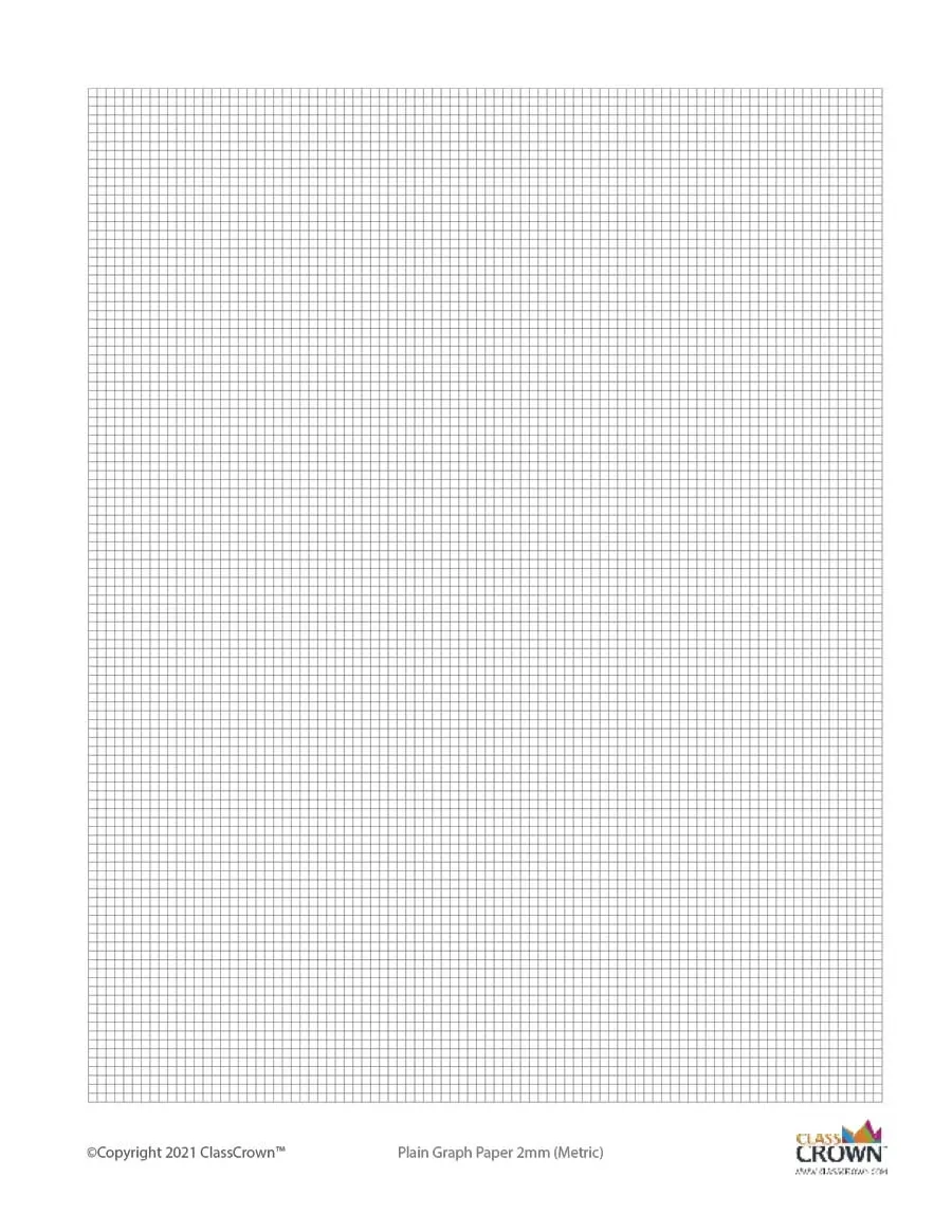 Plain Graph Paper 2 Mm Specialty Paper ClassCrown