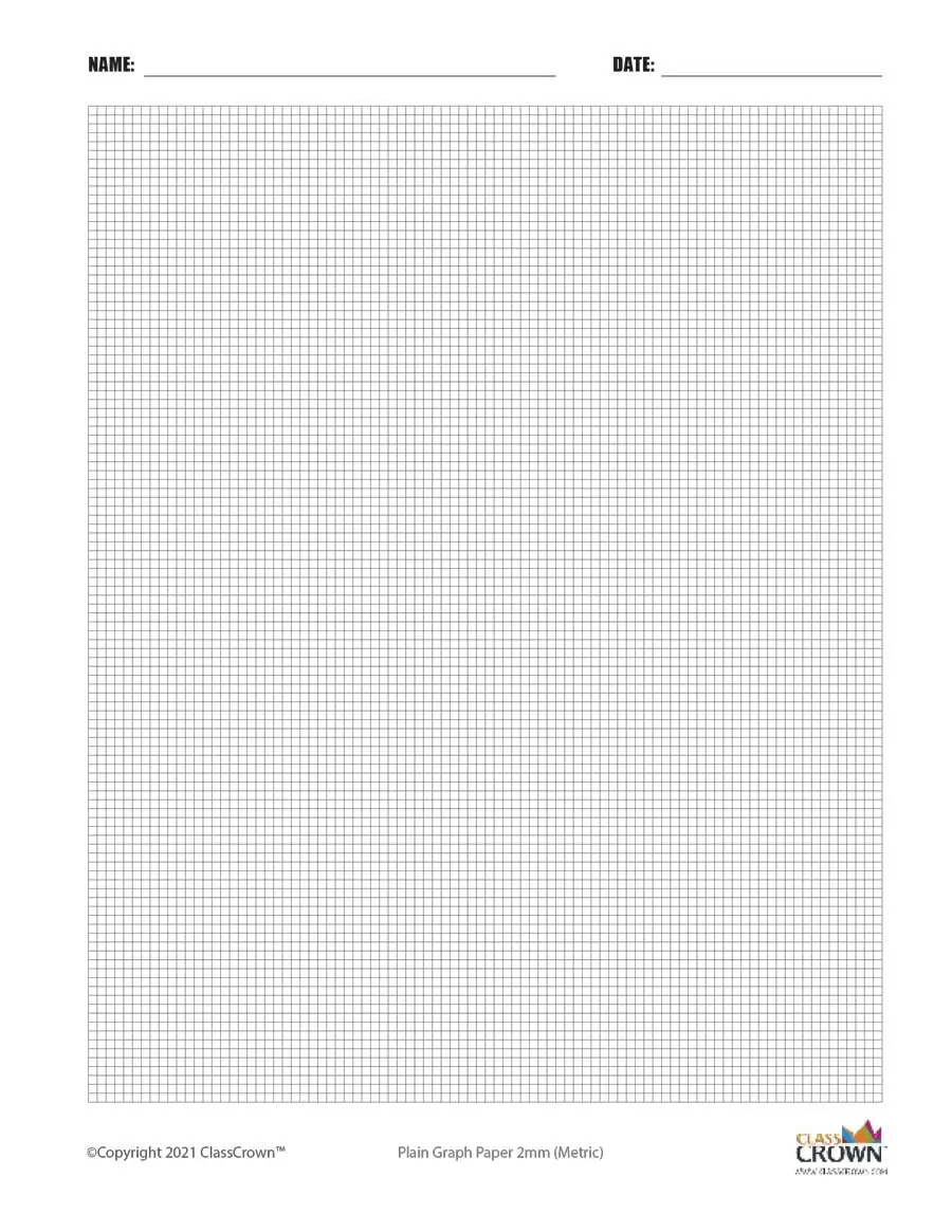 2 Inch Graph Paper Printable
