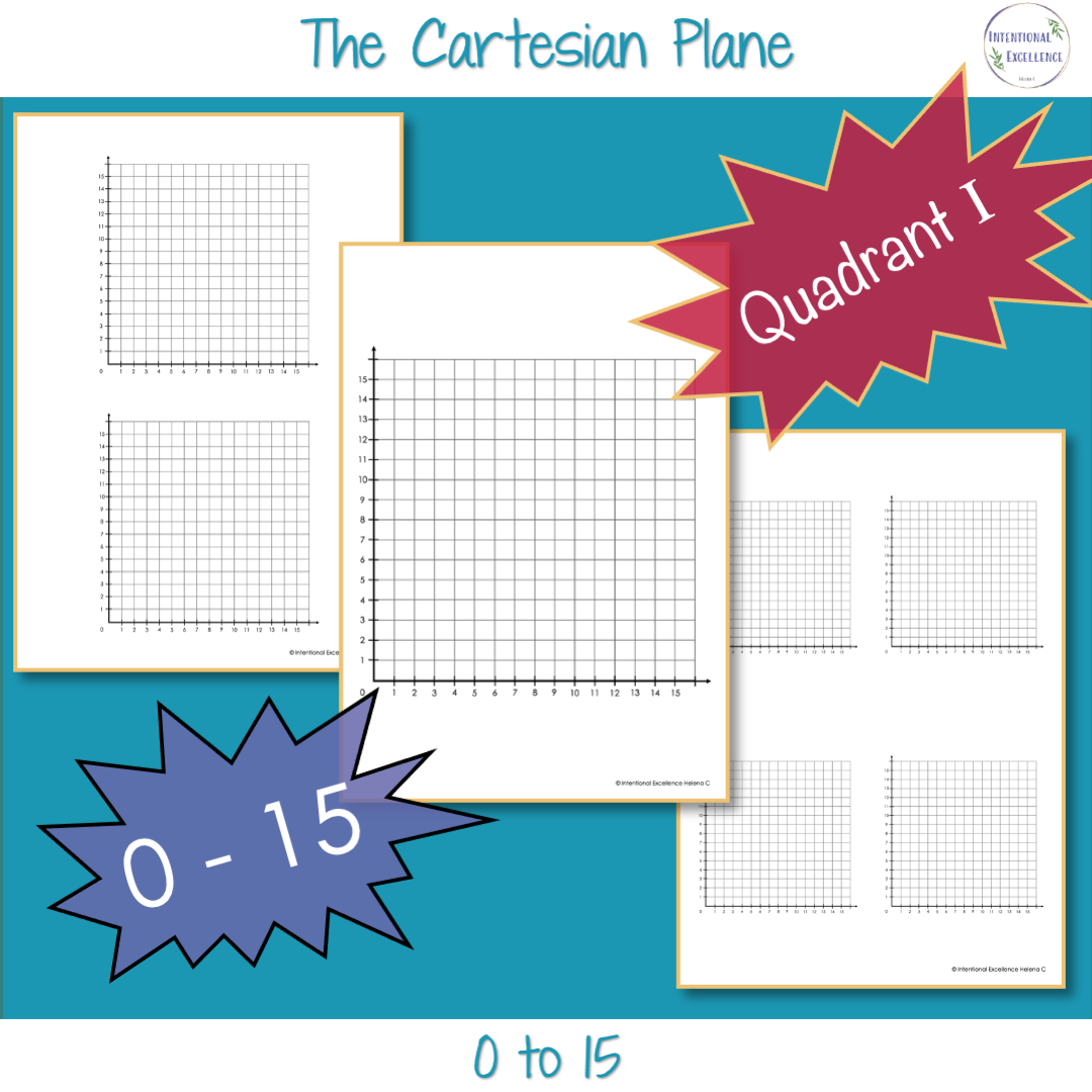 First Quadrant Graph Paper