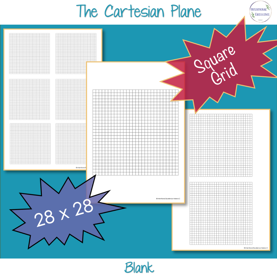 Plotting Coordinates Cartesian Plane BLANK Grids 1 And 4 Quadrant Graphs Teacher Professional Development