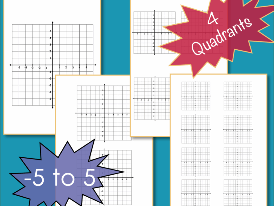 Plotting Coordinates Cartesian Plane BLANK Grids 1 And 4 Quadrant Graphs Teacher Professional Development