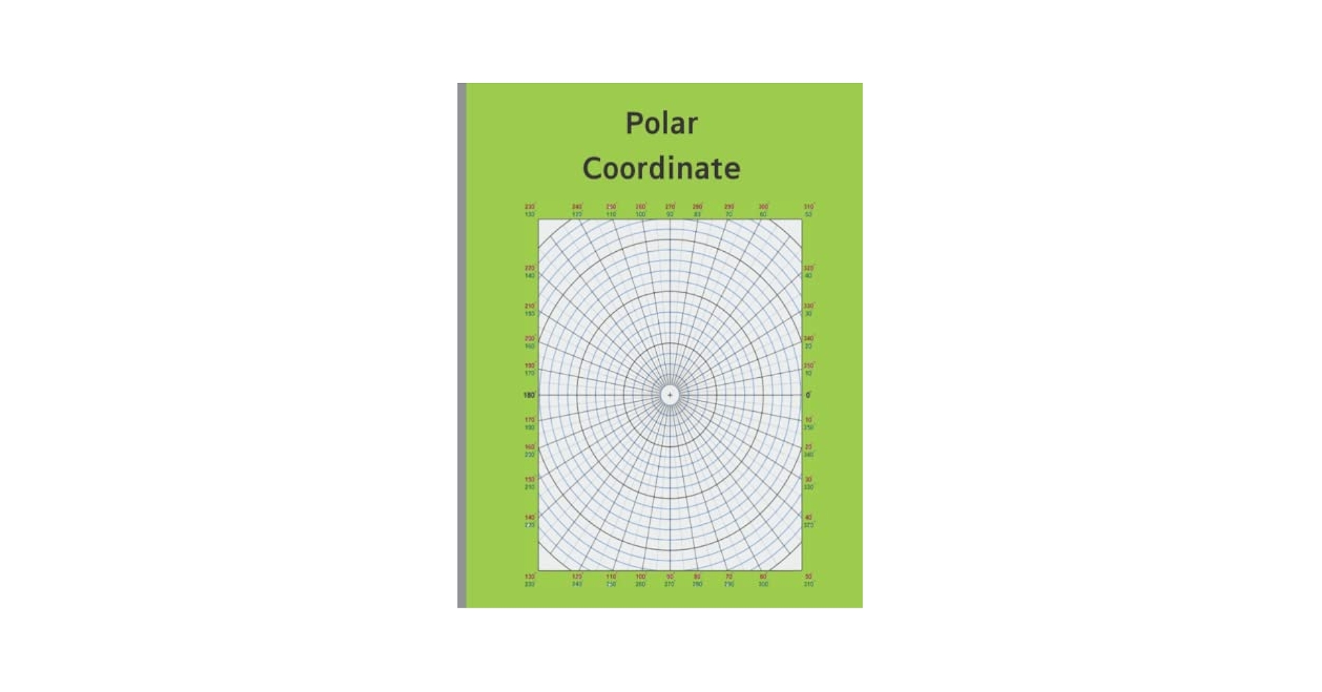 Polar Coordinate Graph Paper Blank Polar Plot Grid Drawing Paper Page 100 Size 8 5 X11 Inch Jason Robert Amazon Books