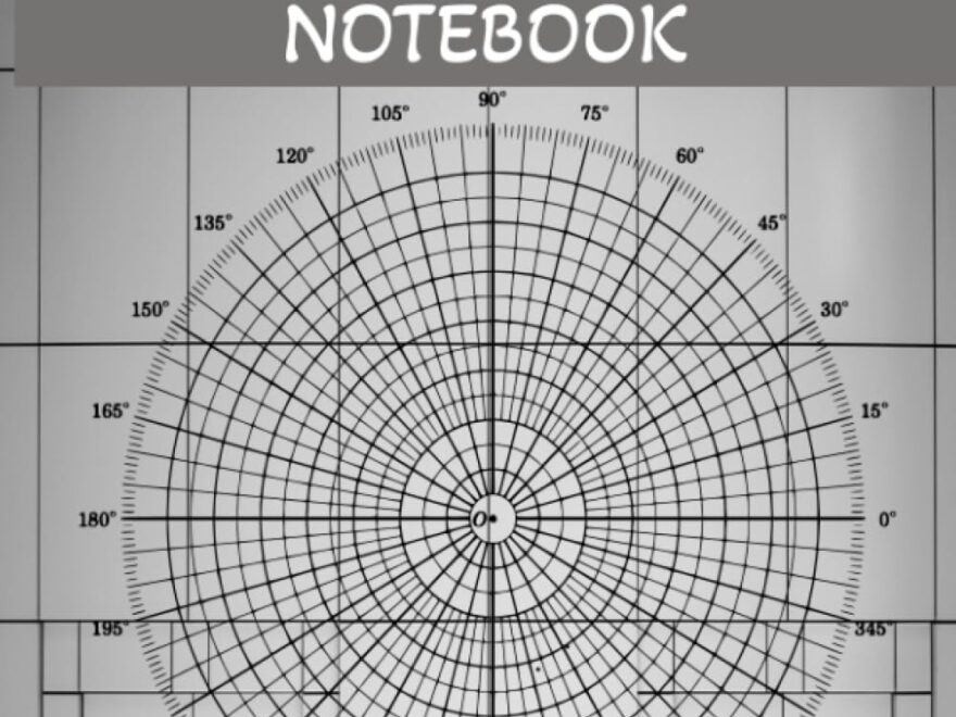 Polar Coordinate Paper Notebook Circular Grid Sketchbook With Polar Coordinate Graph Paper Fofana Moussa Amazon Books
