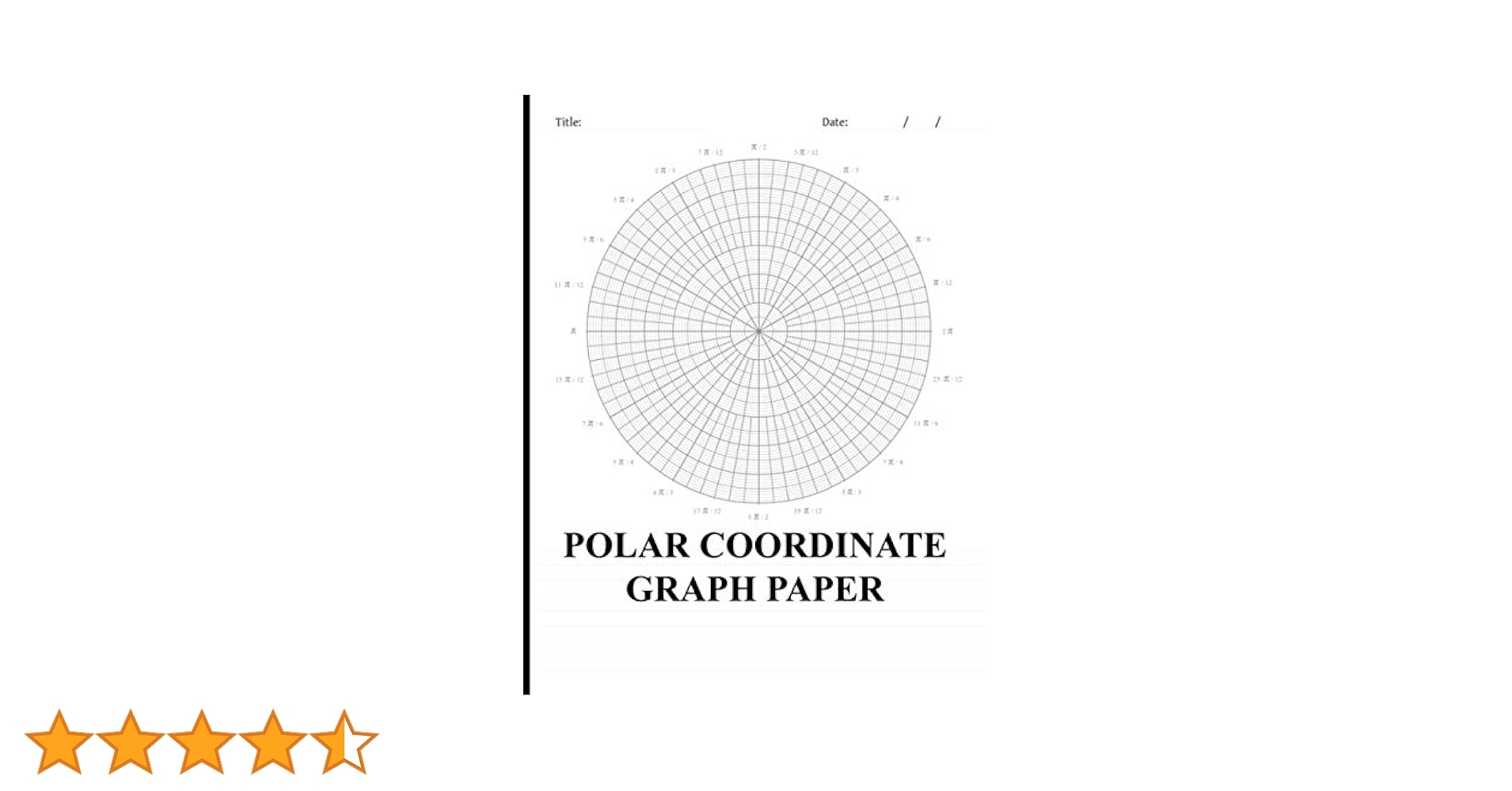 Polar Coordinates Graph Paper Circular Grid Notebook Using Radians Press Skoobgol 9798577294519 Amazon Books