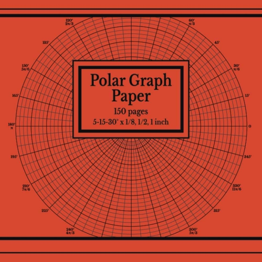 Polar Graph Paper Circular Grid Notebook 150 Pages 5 15 30 Degree Angles With 1 8 Inch Radials Classic Notebooks Blue Dots Scheme 9798591036119 Amazon Books