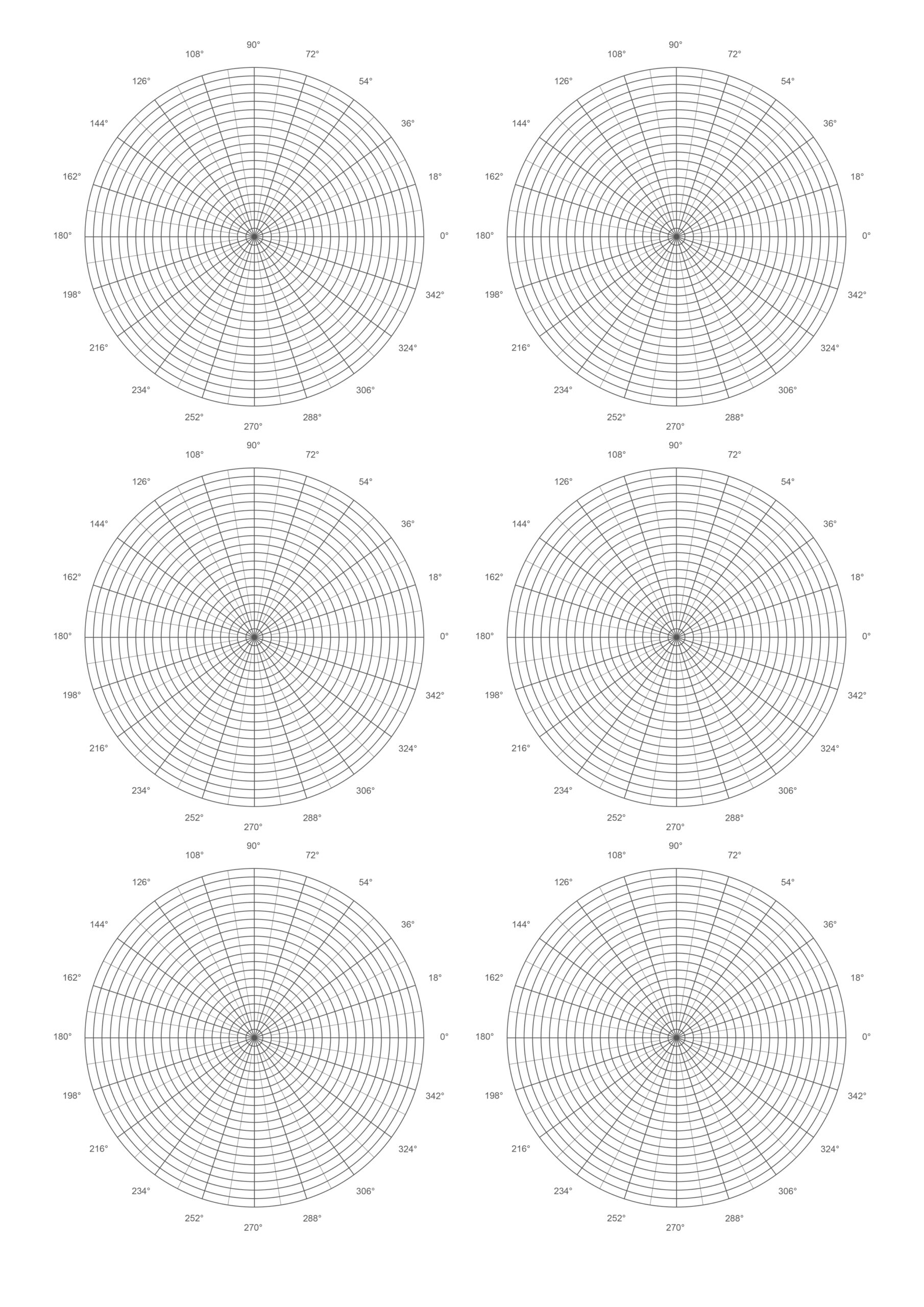 Polar Graph Paper PDF Graph Paper Page