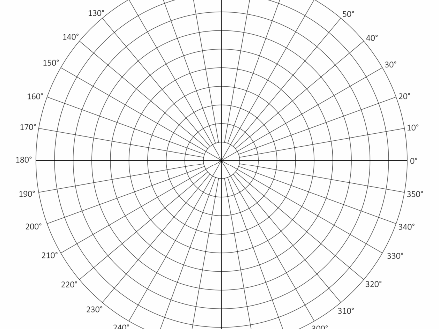 Polar Graph Paper Printable PDF With Radians And Degrees Free Printables Monograms Design Tools Patterns DIY Projects