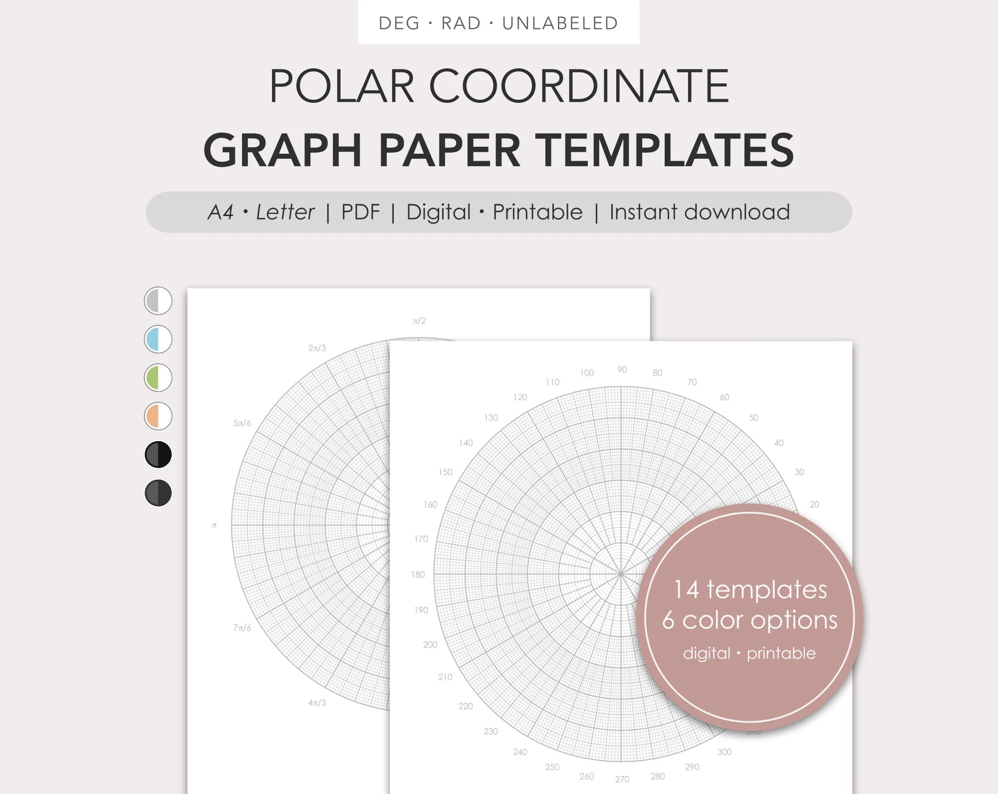 Polar Graph Paper Printable