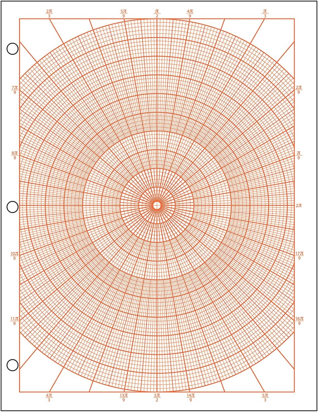 Polar Graph Paper With Radians 1 Circle Graph With France Ubuy