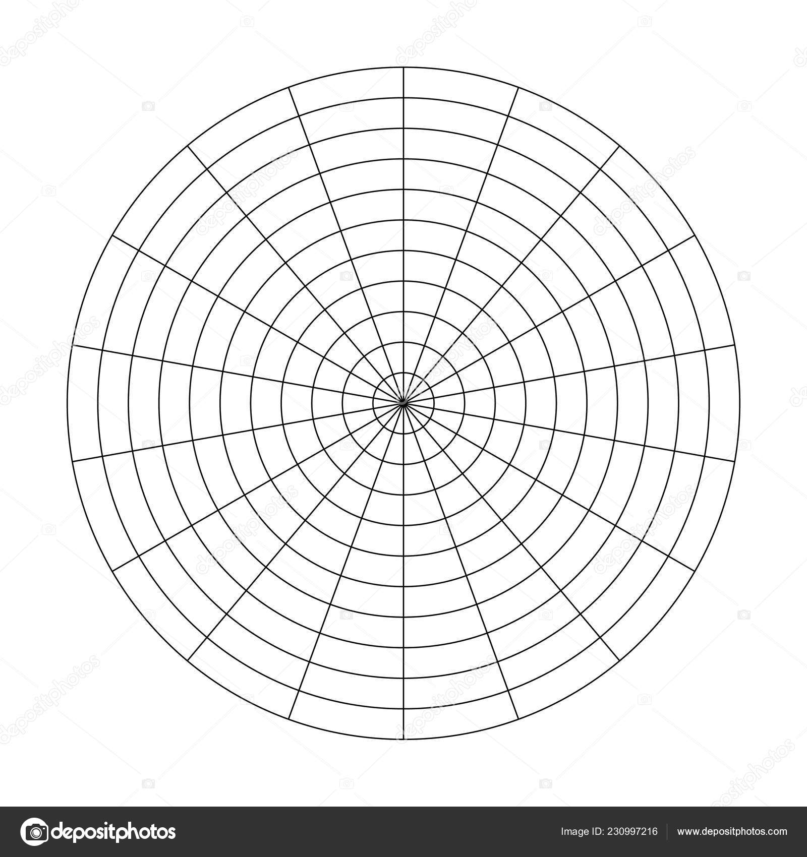 Polar Coordinates Graphing Paper
