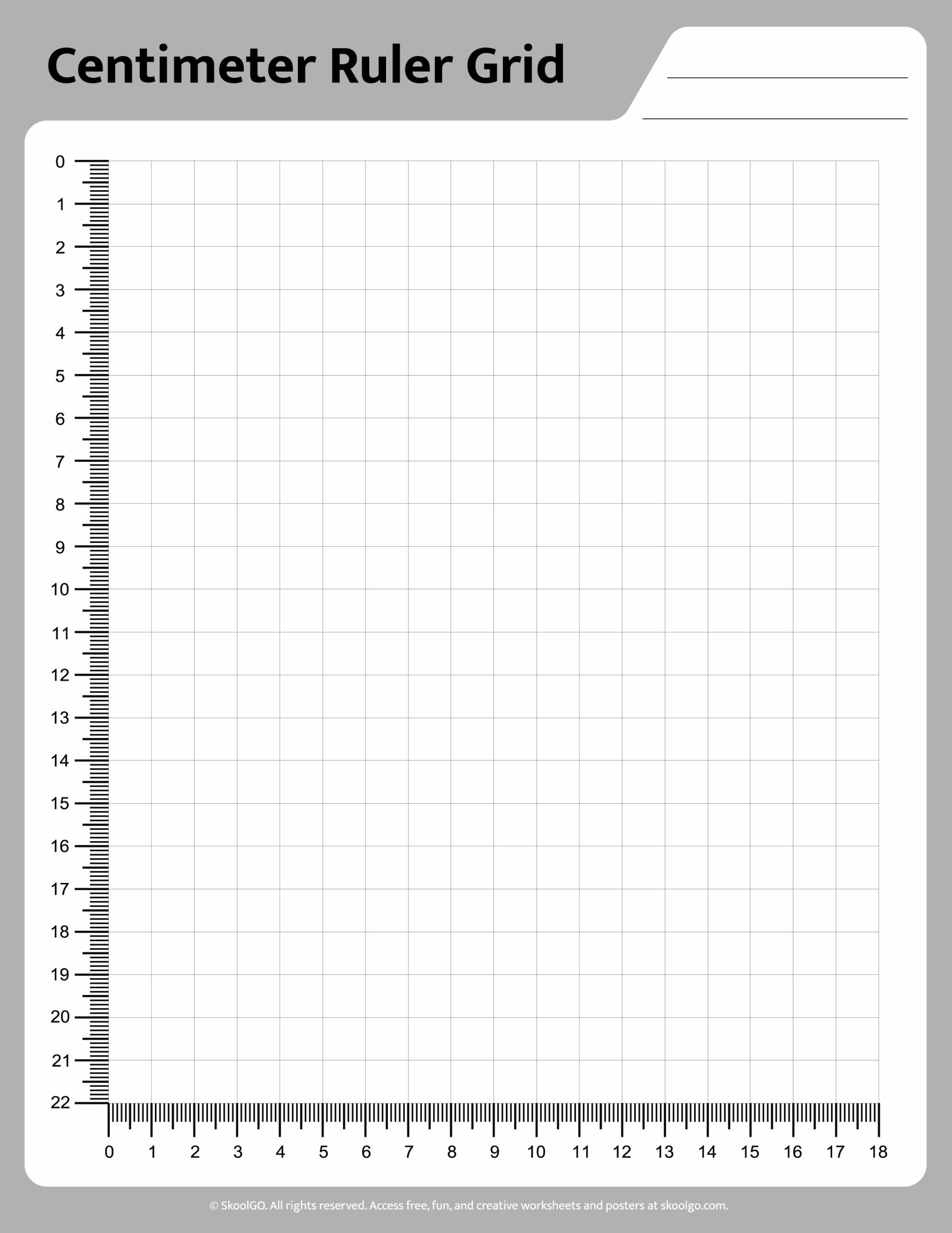 Printable Centimeter Ruler Grid Free Download