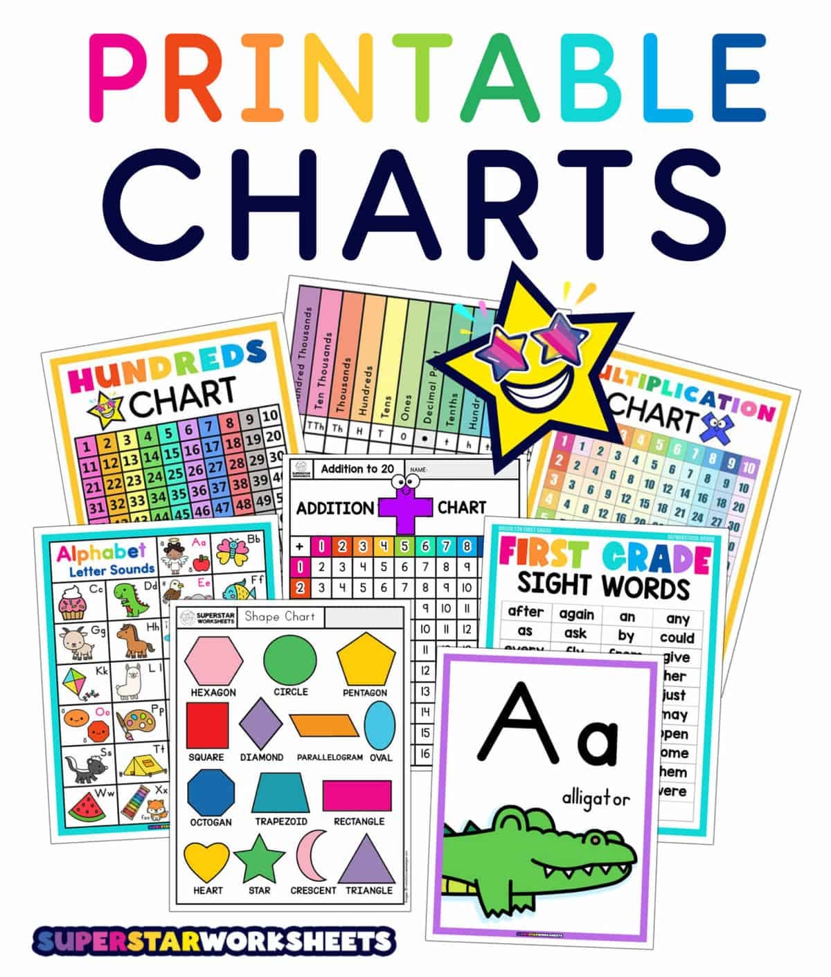 Printable Charts Superstar Worksheets