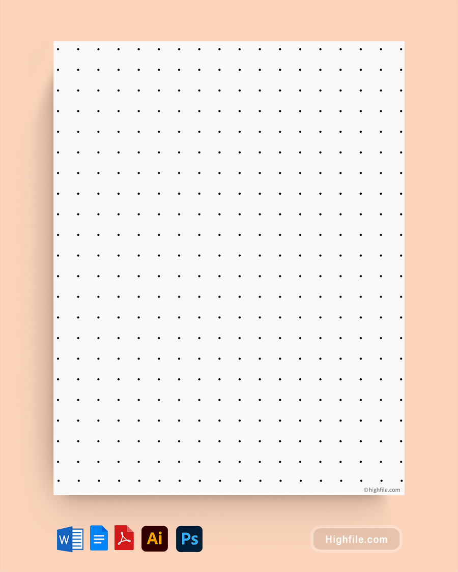 Printable Dot Grid Paper Word PDF Google Docs Adobe Illustrator Adobe Photoshop Printable Dot Grid Paper Word PDF Google Docs Adobe Illustrator Adobe Photoshop