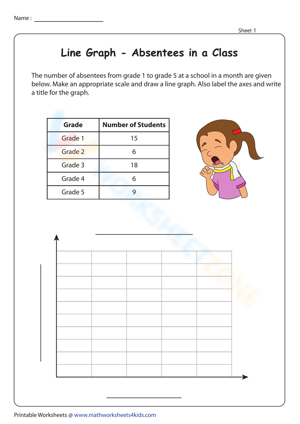 5th Grade Math Graph Worksheets