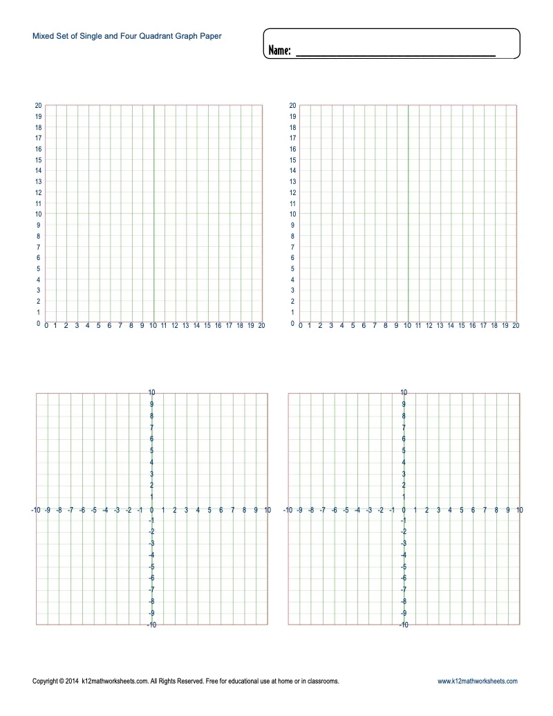Printable Graph Paper Blank Templates