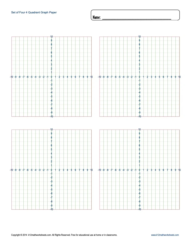 Printable Graph Paper Blank Templates