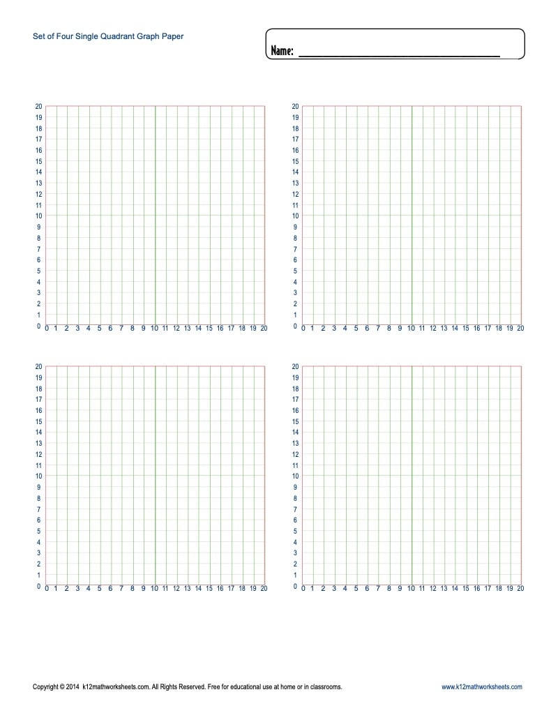 Printable Graph Paper Blank Templates Worksheets Library
