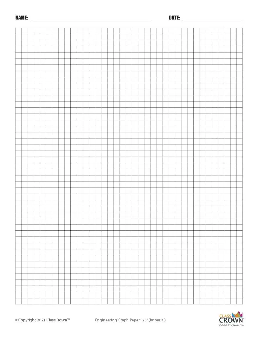 Printable Metric Graph Paper A4
