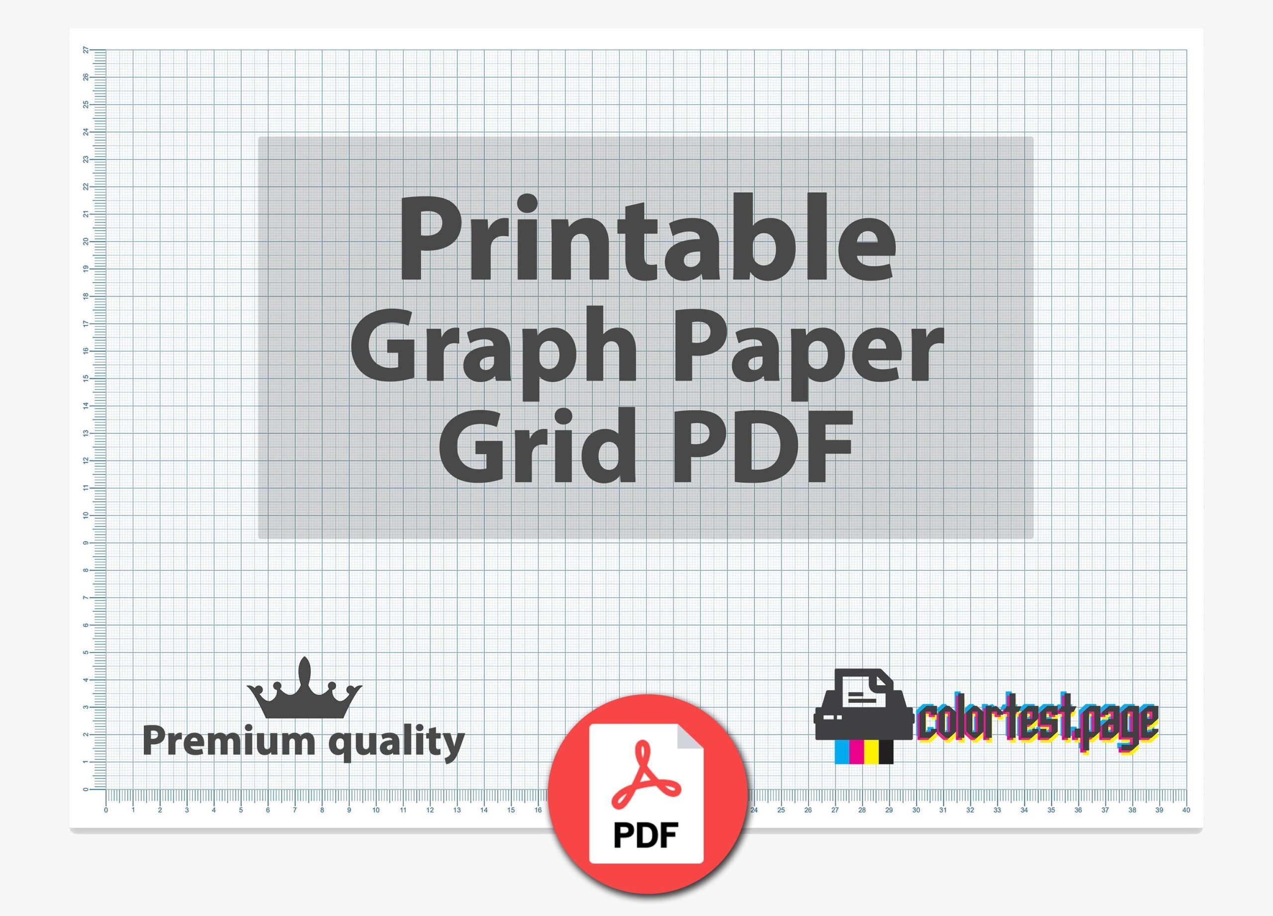 Printable Graph Paper PDF Color Test Page