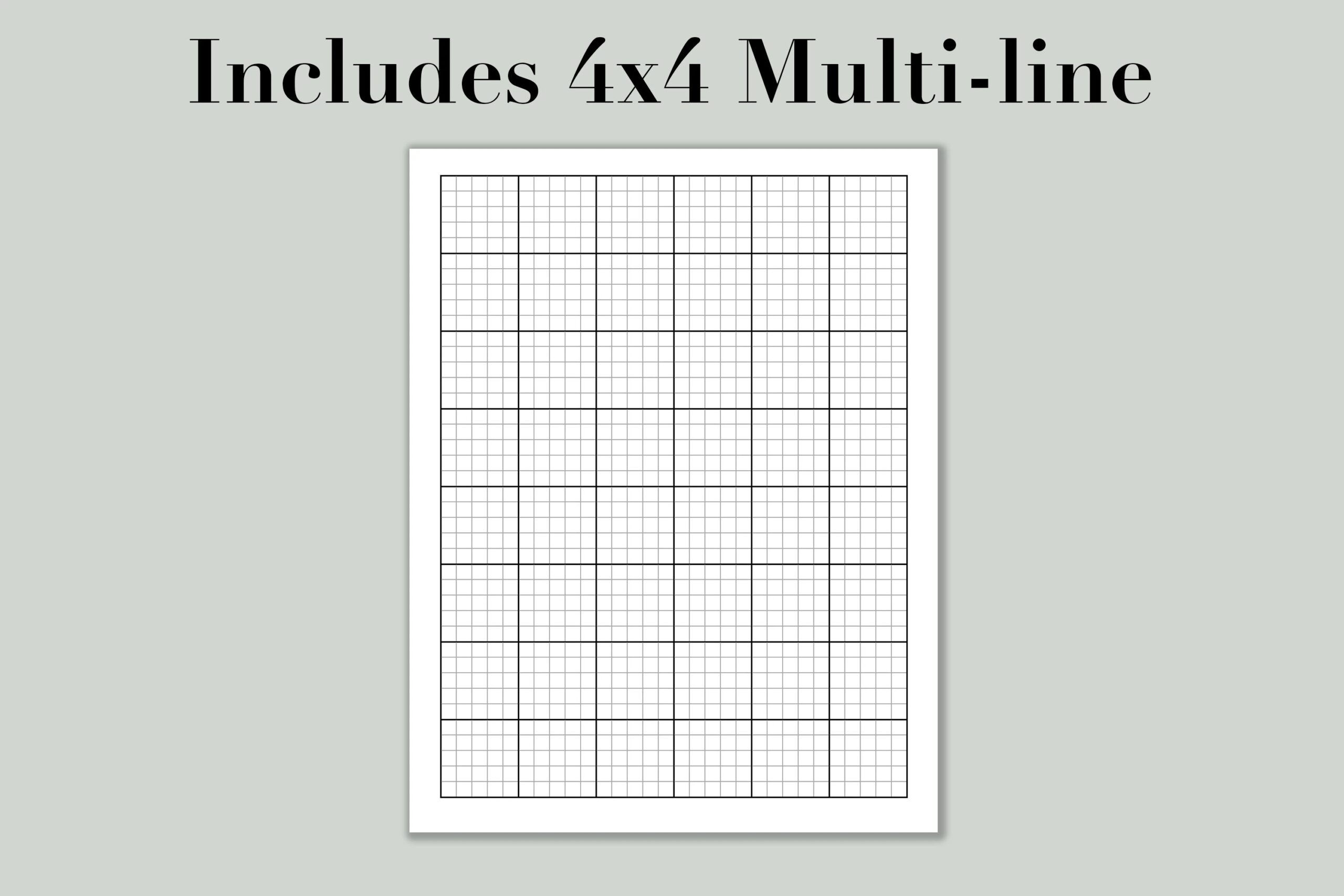 Multiple Graph Paper Printable