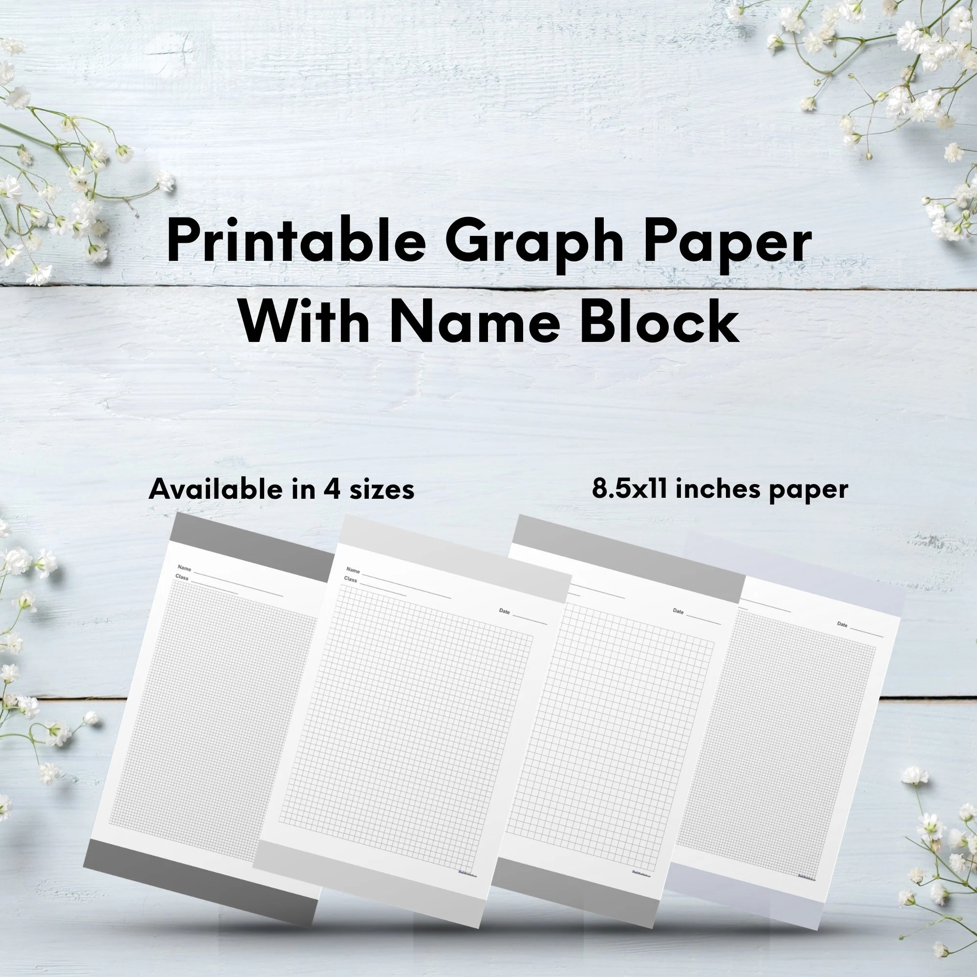 Graphing Paper Printable With Name