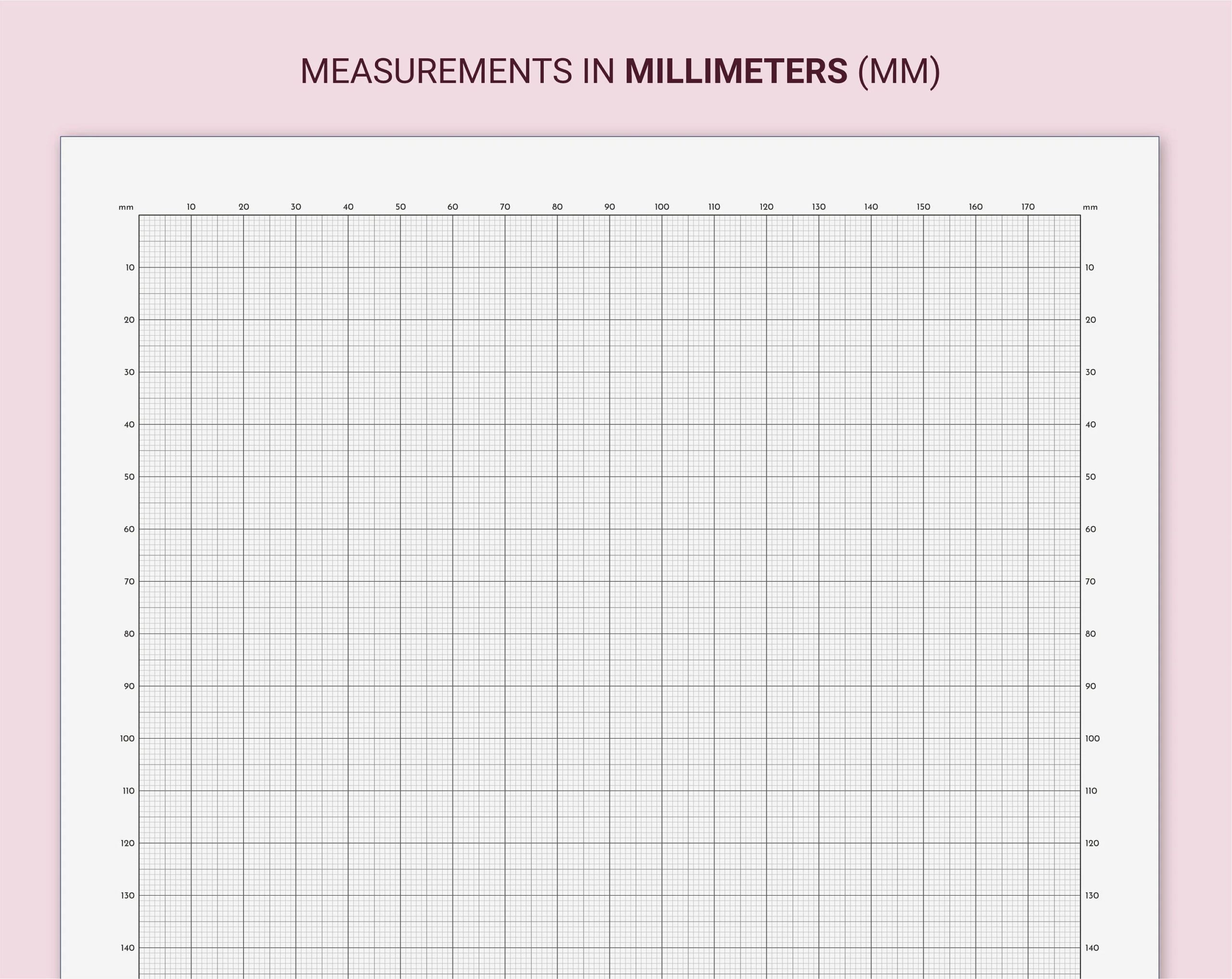 Millimeter Graph Paper Printable