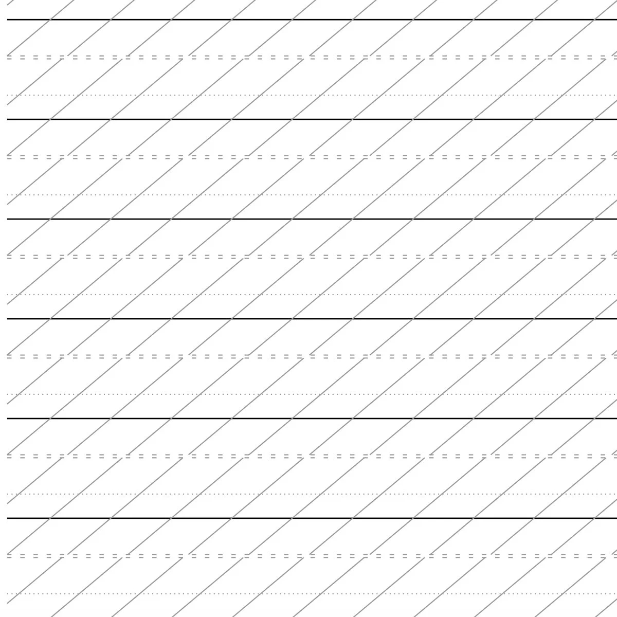 Printable Modern Calligraphy Practice Sheet Etsy