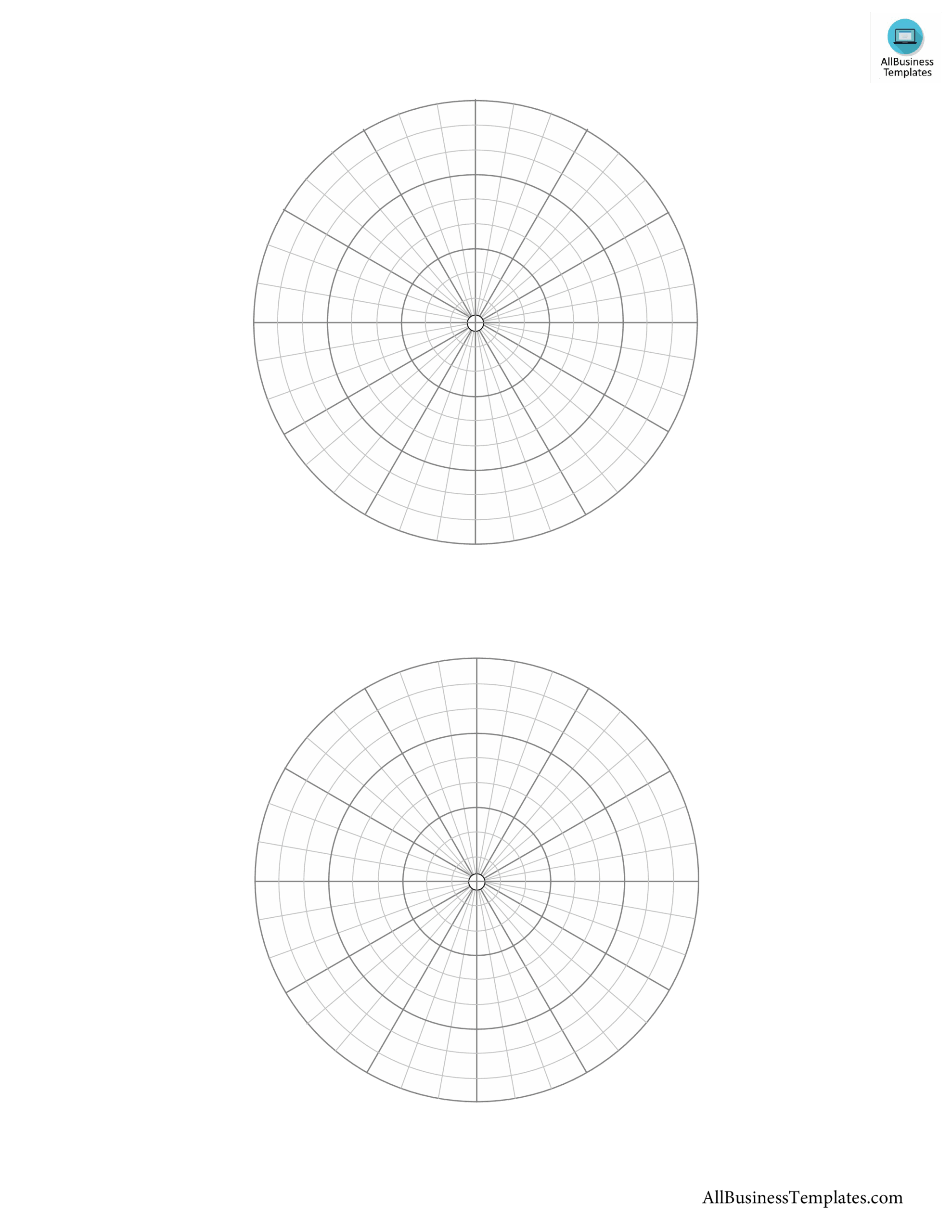Printable Polar Coordinate Graph Paper Gratis