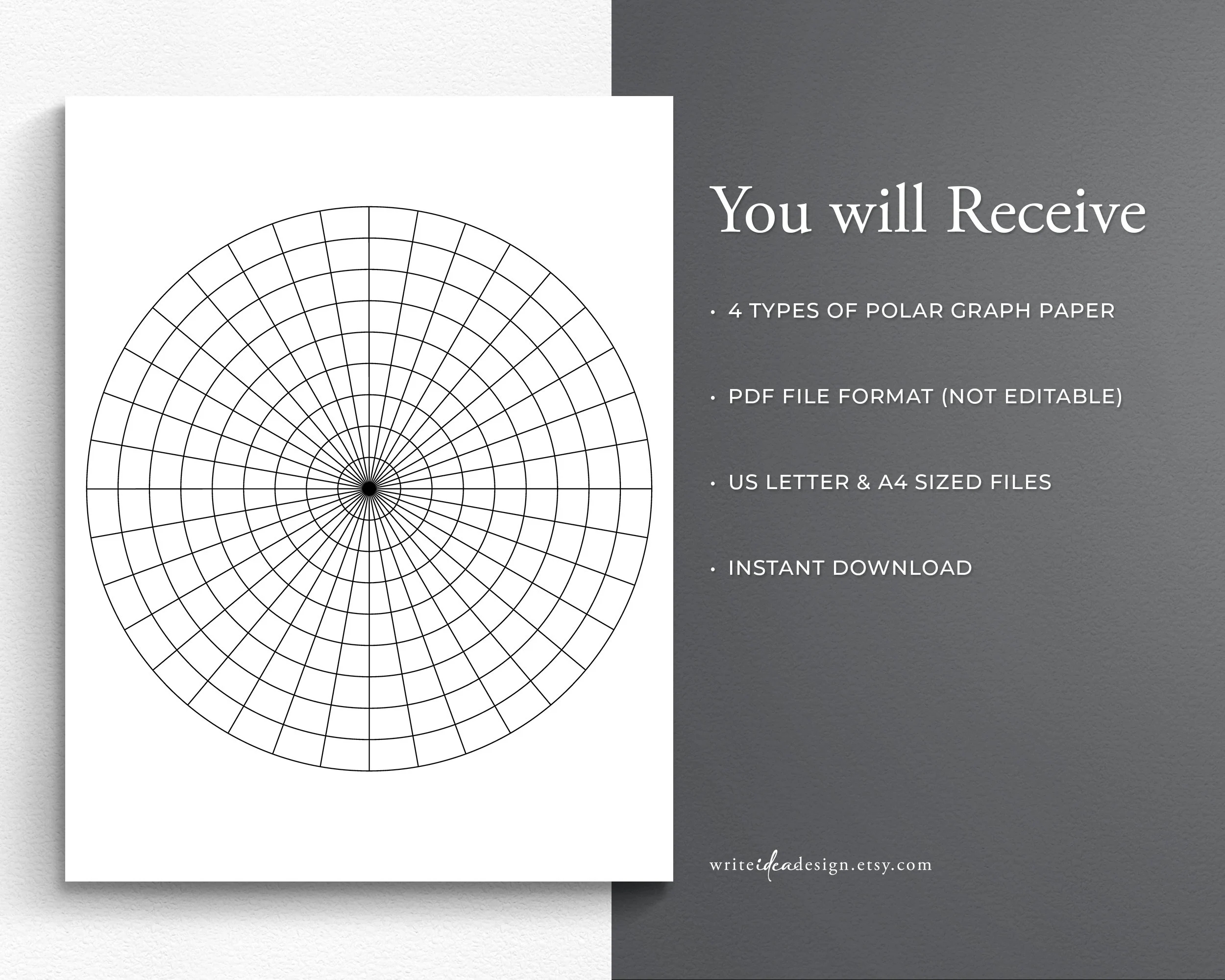 Polar Graph Paper 0 On Top