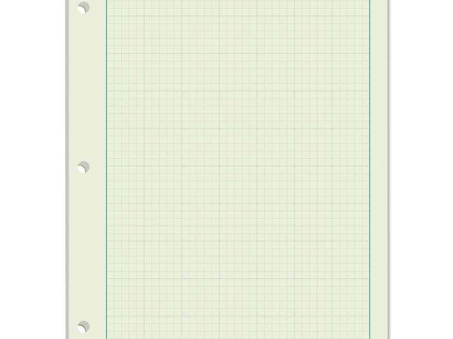 Quadrille Pad 8 5 X 11 TOPS Engineering Graph Paper 10x10 Grid Glue Top Pad 8 5x11 50 Sheets Tops Engineering Paper